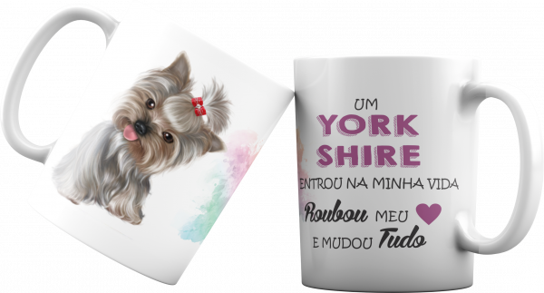 Caneca Cão Pet  Yorkshire  Amor